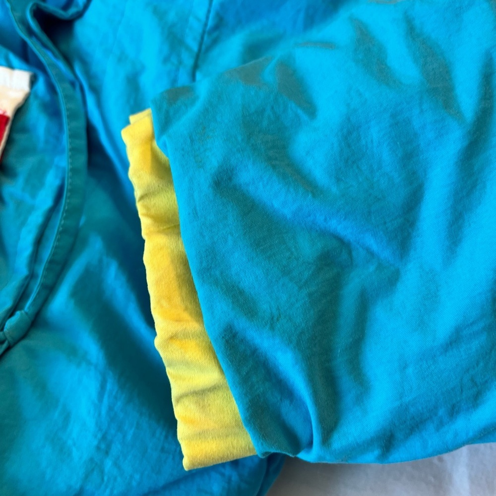 Vintage OSSI SKIWEAR SKI SUIT - Kids Size 4 Blue, Yellow, Red - HONG KONG - Picture 6 of 12